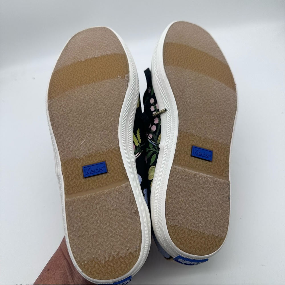 Keds X Rifle Paper Co Floral Canvas Sneakers 7.5 - Picture 9 of 11